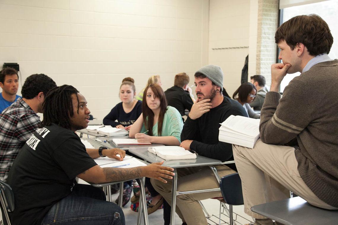 Students learning in classroom